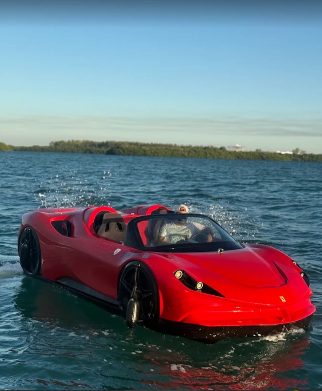 Ferrari-Inspired Jet Car on Lake Norman