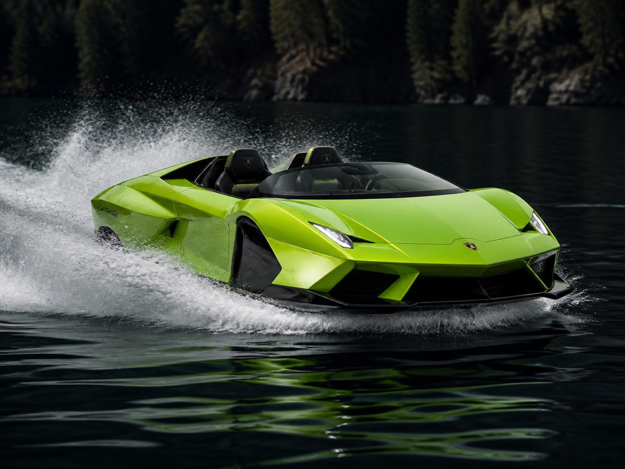 Lambo-Inspired Jet Car on Lake Norman
