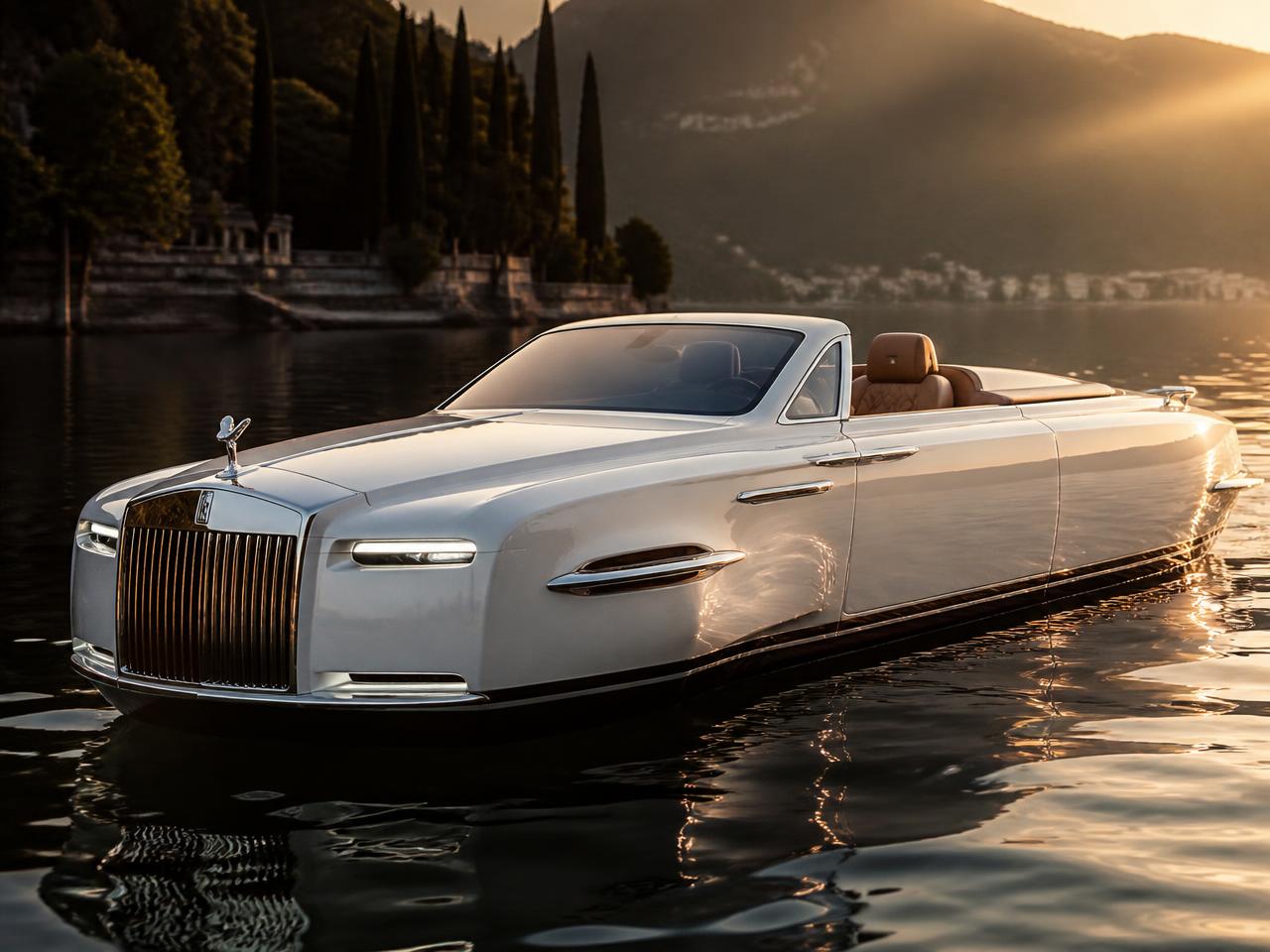Rolls-Royce-Inspired Jet Car on Lake Norman